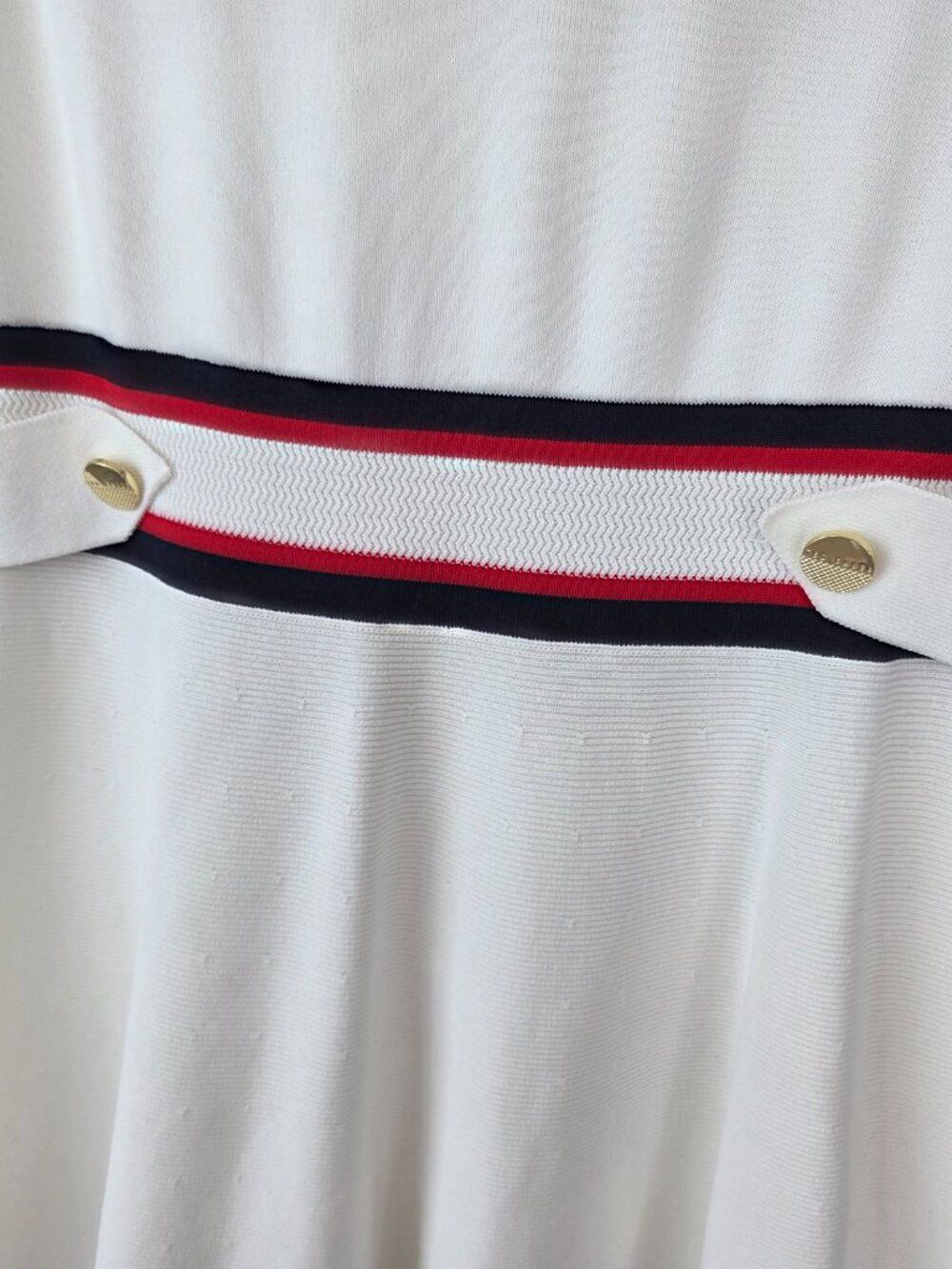 Ted Baker Apryll Sleeveless Knit Skater Dress Size 2 / 6 White Stretch A-Line - Picture 4 of 13